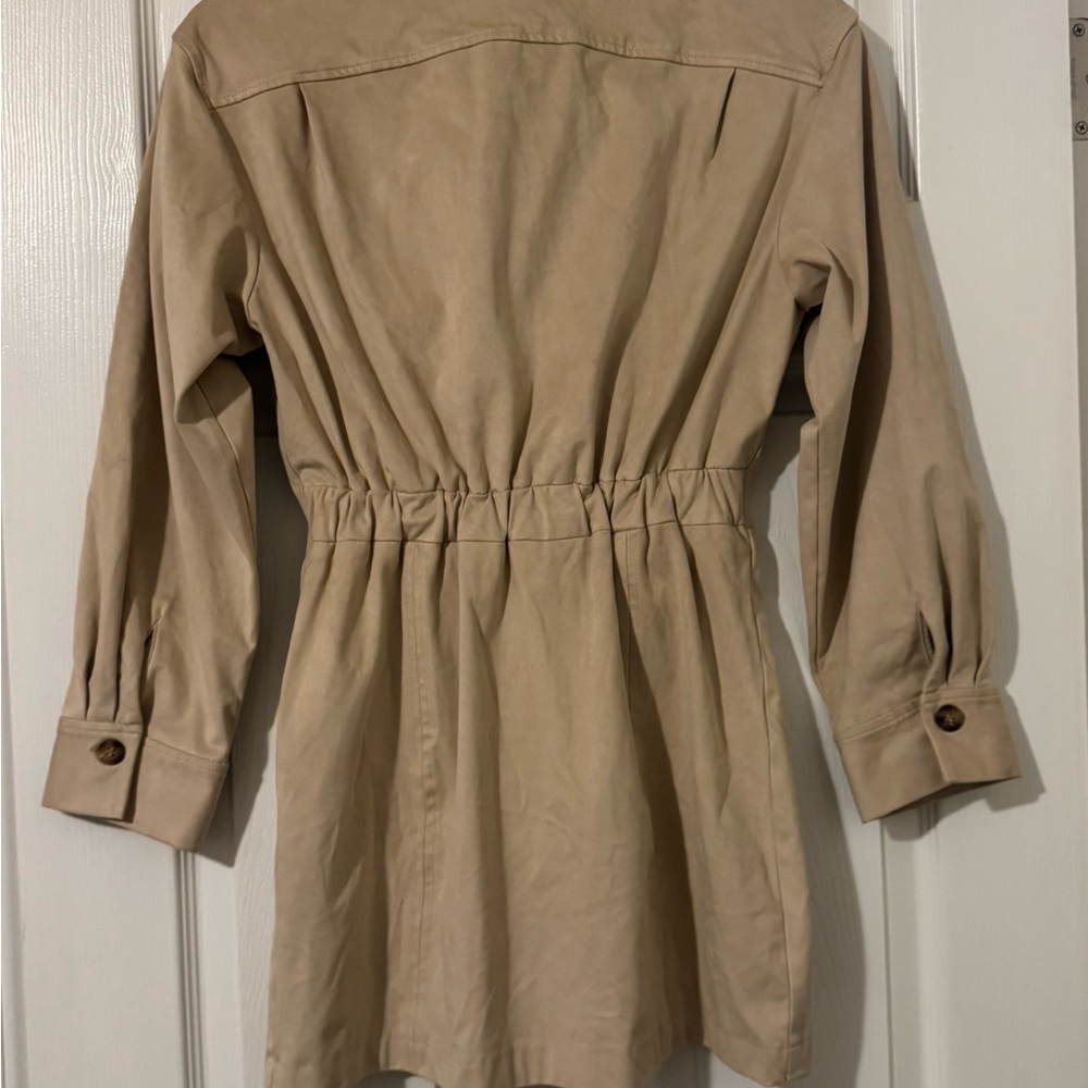 Zara faux Suede mini shirt dress - Picture 5 of 6